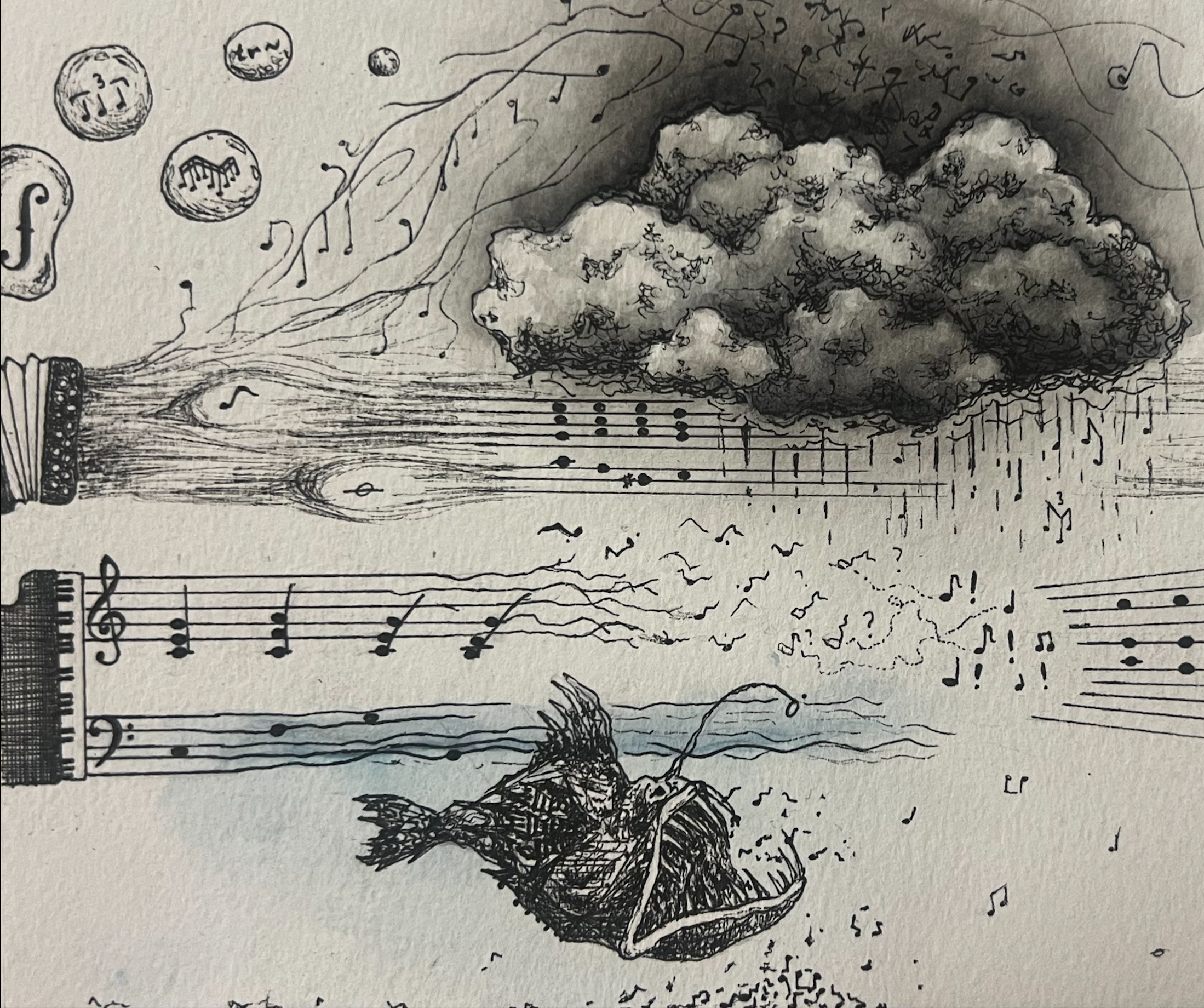 Graphic score artwork by Tia-Jane Fowler